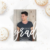 Couleur modifiable Brossé Graduation Invitation