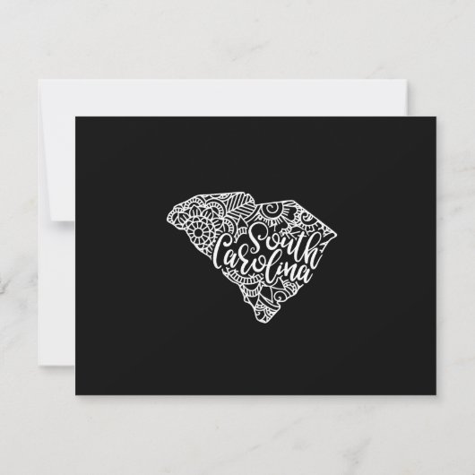 Couleur modifiable CAROLINA SUD Faire-part de dépl (Dos)