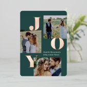Couleur modifiable de la carte Vacances Joy Foil (Debout devant)
