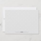 Couleur modifiable Doux Coeur bébé Faire-part de n (Dos)