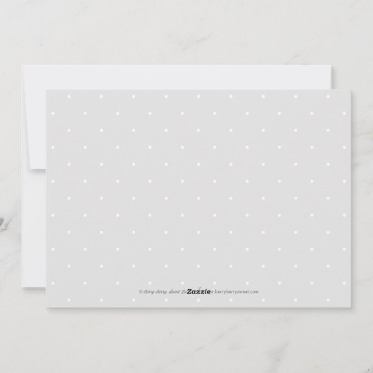 Couleur modifiable Doux Coeur bébé Faire-part de n (Dos)