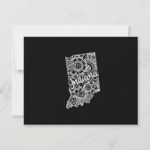 Couleur modifiable INDIANA Moving Faire-part (Dos)