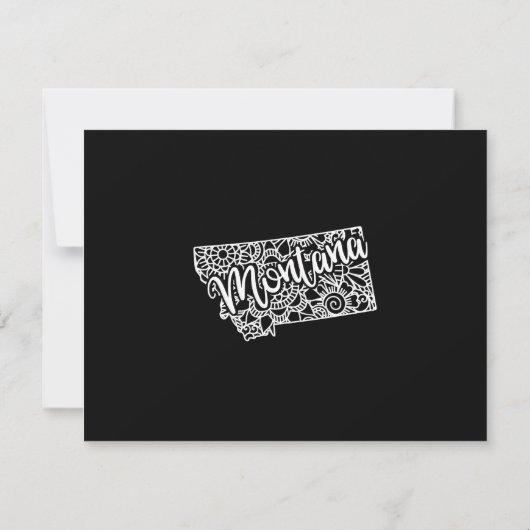 Couleur modifiable MONTANA Moving Faire-part (Dos)