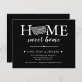 Couleur modifiable MONTANA Moving Faire-part (Devant / Derrière)