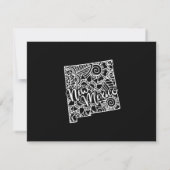 Couleur modifiable NOUVEAU MEXIQUE Faire-part mobi (Dos)