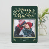 Couleur MODIFICATIVE Carte photo de vacances (Debout devant)