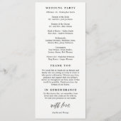 COULEUR MODIFICATIVE Mariage Cérémonie Programme M (Dos)