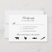 COULEUR MODIFIÉE Carte de réponse avec icônes de m (Devant)