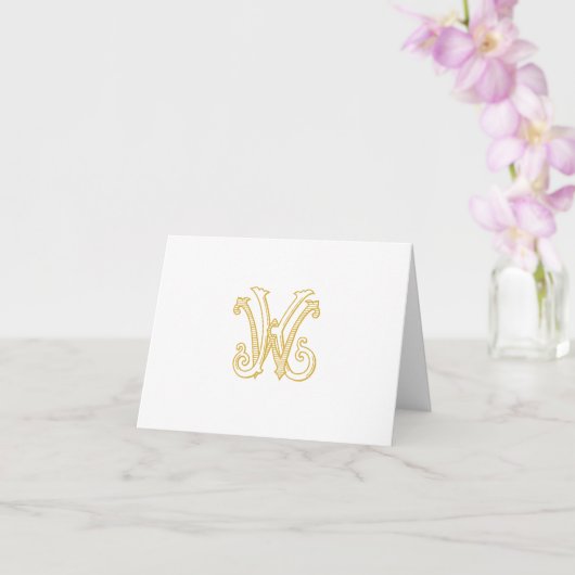 COULEUR MODIFIÉE KW Monogramme WK Monogramme Carte (Orchidée)