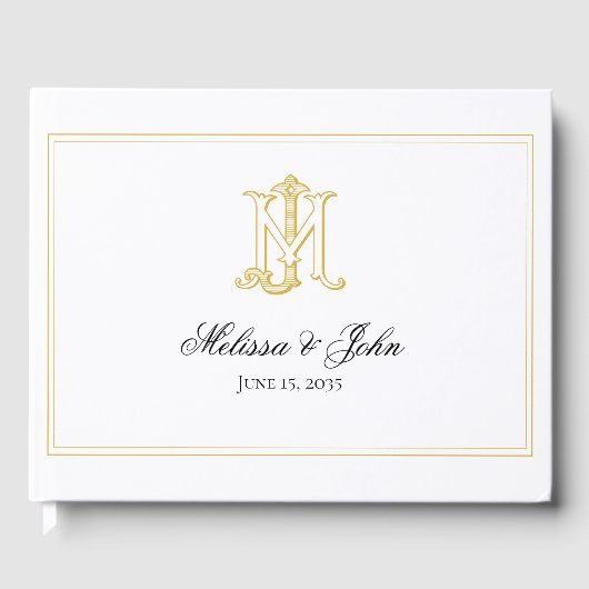 COULEUR MODIFIÉE MJ Monogramme JM Monogramme Livre (Recto)