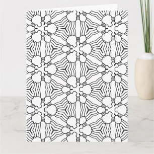 couleur moi abstraite doodle carte de voeux