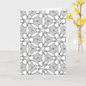 couleur moi abstraite doodle carte de voeux (Fleur jaune)