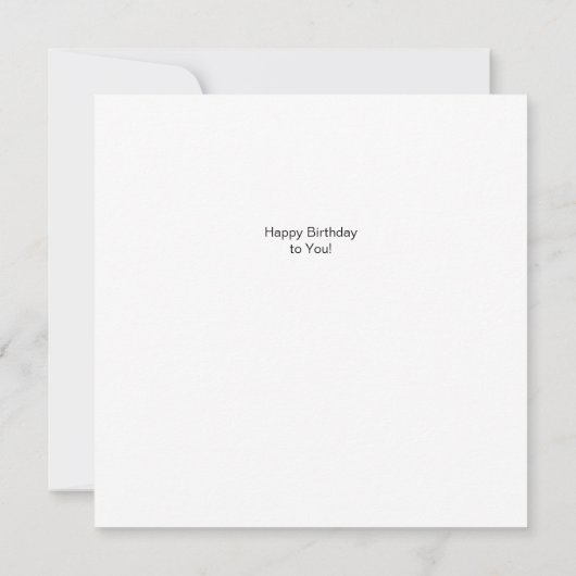 Couleur moi Joyeux oiseau d'anniversaire | Carte d (Dos)