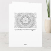 couleur moi méditation doodle carte de voeux (Dos)