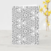 couleur moi mod fleurs carte de voeux (Fleur jaune)