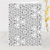 couleur moi mod fleurs carte de voeux (Fleur jaune)