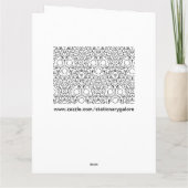 couleur moi mod fleurs carte de voeux (Dos)