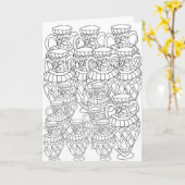 couleur moi vases carte de voeux (Fleur jaune)