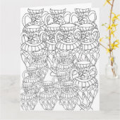 couleur moi vases carte de voeux (Fleur jaune)