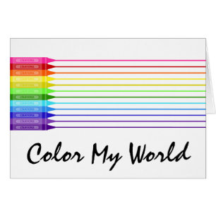 Couleur Mon monde Crayons arc-en-ciel