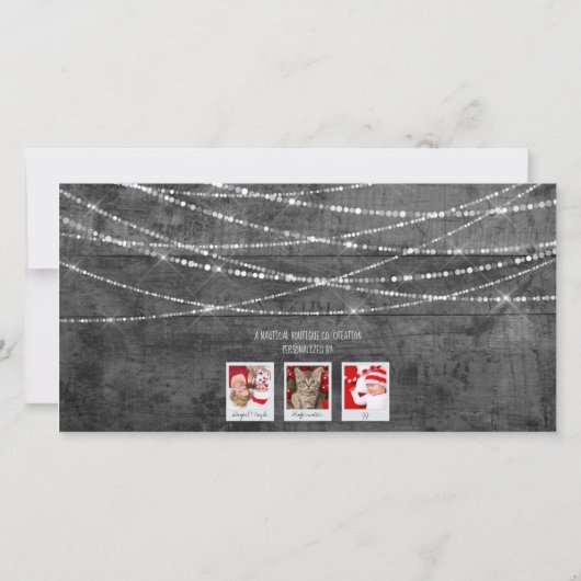 Couleur monochrome Pop Merriest Holiday 3 Carte ph (Dos)