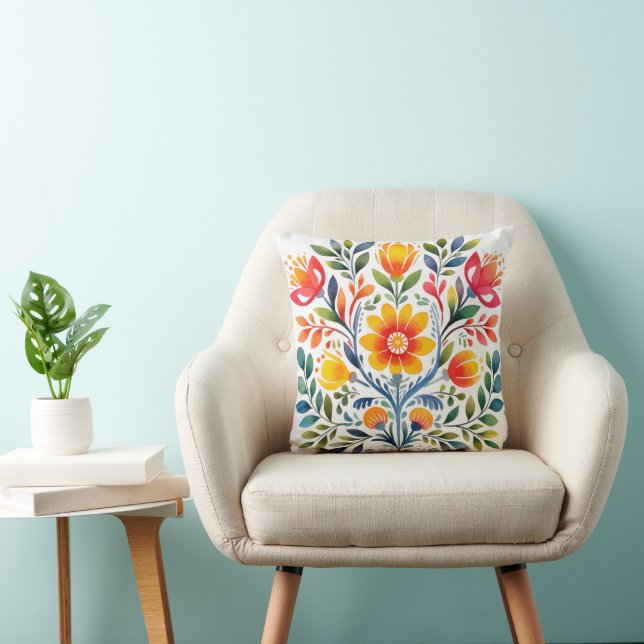 Couleur Motif mexicain à oreiller (Chaise)