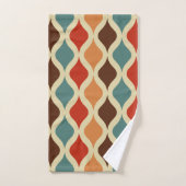 Couleur motif rétro (Serviette à main)