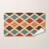 Couleur motif rétro (Serviette à main)