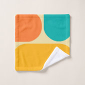 Couleur motif rétro (Gant de toilette)