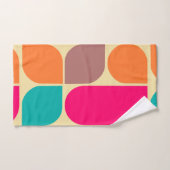 Couleur motif rétro (Serviette à main)