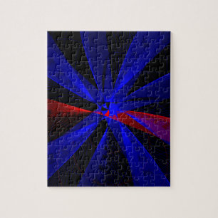 Couleur Myrtille Abstrait Puzzle Géométrique