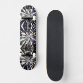 Couleur noir et blanc Burning Skateboard (Recto)