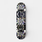 Couleur noir et blanc Burning Skateboard (Recto)