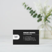 Couleur noire Carte de visite de drone (Debout devant)