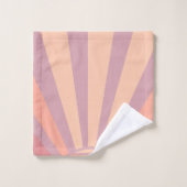 Couleur Ombre rose et violet Sunrise (Gant de toilette)