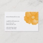 Couleur or Carte de visite de l'aquarelle (Dos)