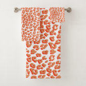 Couleur orange et Empreinte de léopard blanc (En situation)