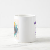 Couleur Peint Abstrait Café Mug (Centre)