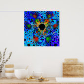 Couleur perdue. impression d'affiche trou fractal (Cuisine)