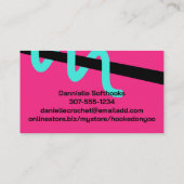 Couleur personnalisée crochet bouchon carte de vis (Dos)