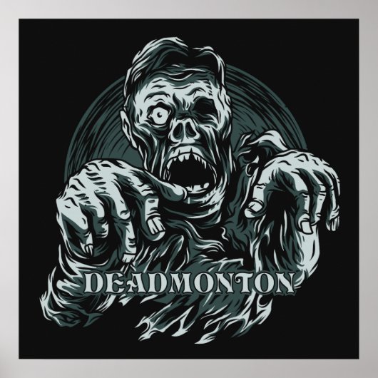 Couleur personnalisée DEADMONTON poster Zombie (Devant)