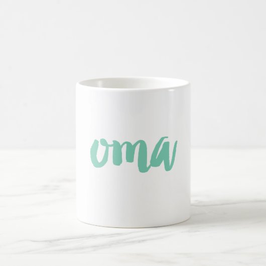 Couleur personnalisée Oma Grand-mère Mug | Grands- (Centre)
