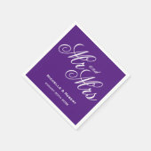 Couleur personnalisée Serviettes en papier M et Mm (Coin)