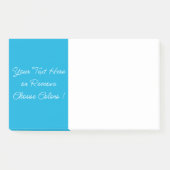 Couleur personnalisée Texte bleu Post-it® Notes (Devant)