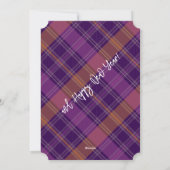 Couleur Plaid Violet Changement de carte de Noël p (Dos)