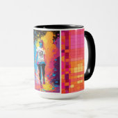 Couleur pleine fille tasse de café (Devant droit)