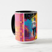 Couleur pleine fille tasse de café (Devant gauche)