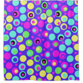 Couleur Polka Dot Party Douche rideau (Devant)