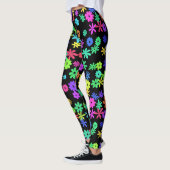 Couleur Pop Fleurs Cute Leggings (Gauche)