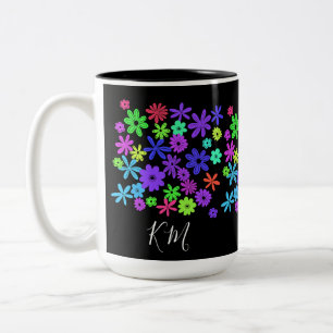 Couleur Pop Fleurs Cute Personnalisées Mug